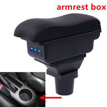 Centre Console Storage Box For Toyota Yaris Vitz 2006-2011 Hatchback Armrest Arm Rest Rotatable 2007 2008 2009 2010 2024 - buy cheap