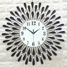 Wrought Iron Creative Wall Clock Living Room Decoration Clock Electronic Quartz Clock Relojes De Pared Decoraci N Para El Hogar 2024 - buy cheap