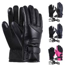 Guantes eléctricos impermeables para motocicleta, manoplas deportivas inteligentes con calefacción y calor, para invierno, Unisex 2024 - compra barato