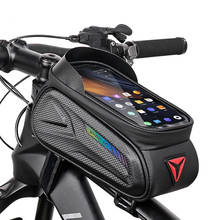 Waterproof Bicycle Phone Case Mount Reflective Bike Bag 7.0 Inch Cycling Bag Frame Front Top Tube Handlebar Bag MTB Accessories 2024 - buy cheap