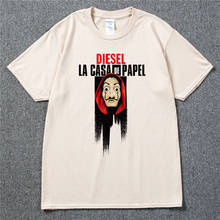 Tshirts Men Short Sleeve House of Paper T Shirt Men Funny Design La Casa De Papel T Shirt Money Heist Tees Tv Series T-shirt 2024 - buy cheap