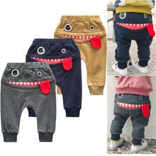 Pantalones bombachos de dibujos animados para bebés, niño y niña, pantalones deportivos informales con lengua, Kawaii 2024 - compra barato