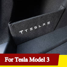 Новинка 2021, перегородка для хранения заднего багажника Tesla Model 3, перегородка для хранения порядка, аксессуары для салона автомобиля 2020 2024 - купить недорого