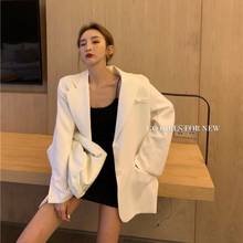 Spring Fall Casual Fashion Women Blazer Suits Coat Female Solid  Long Sleeve Thin Loose Office Outerwear Ladies A128 2024 - buy cheap