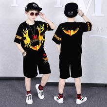 New Summer Boys Clothing Sets Children T-shirt Short Sleeve +Pants Set Two Pieces Set Kids Baby Boys Clothes 6 8 10 11 12 Years 2024 - buy cheap