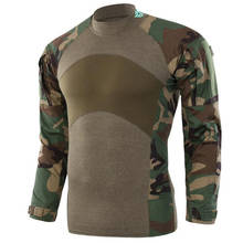 ESDY-Camiseta táctica militar para exteriores, camisas de camuflaje del ejército, retales, caza, Camping, senderismo, Tops 2024 - compra barato