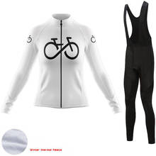 SPTGRVO Women Cycling Clothing Winter Long Sleeve Jersey Set Thermal Fleece Custom Road Bike Uniform Mallot Ciclismo Bicycle Kit 2024 - buy cheap