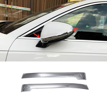 For Audi A4 b9 2016 2017 ABS Chrome mirror Car Rearview mirror trim strip Frame Panel Sequins Cover trim Accessories 2pcs 2024 - buy cheap