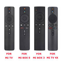 Para xiaomi mi tv, box s, box 3, mi tv 4x controle remoto bluetooth de voz com o controle do google assistant 2024 - compre barato
