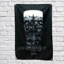 Vinho cerveja cartaz banners bar café hotel tema decoração da parede pendurado arte à prova dwaterproof água pano poliéster tecido bandeiras 2024 - compre barato