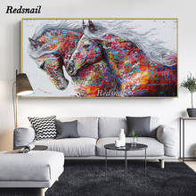 large Animal Art Two Running Horses 5D DIY Diamond painting Cross stitch Full Diamond embroidery mosaic Wall Art EE927 2024 - buy cheap