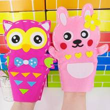 8pc Cute Animals DIY Sewing Kit Kids Felt Toys For Children Hand Puppet Theater Craft Fabric Story Telling Glove Educatioal Doll 2024 - buy cheap