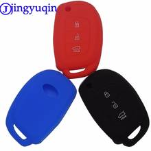 jingyuqin3 Buttons Silicone Remote Car-Styling Key Cover Case For Hyundai i10 i30 IX25 IX35 IX45 Elantra Accent 2024 - buy cheap