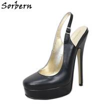 Sorbern mulher bomba sapatos estilingue plataforma salto aberto stilettos 17 cm saltos extremos sapatos de listra deslizamento em sapatos de mulher formal 2024 - compre barato