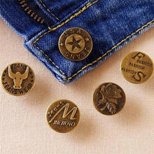 10PCS 20MM Metal Button Jean Buttons Steel Fixed for Jeans Mixed High Quality Button Clothing Accessories Drop Shipping 2021 2024 - buy cheap