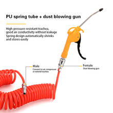 Dust Blow Gun Air Compressor Air Duster Compressor Blow Gun Pistol Type Pneumatic Cleaning Tool 6m Telescopic Spring With Joint 2024 - buy cheap