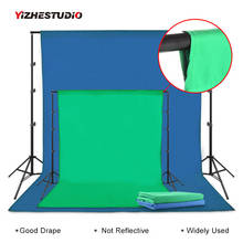 Yizhestudio-cenário para fotografia, 3x2/3/4 metros, pano de fundo com tela azul verde, sistema profissional de fotos para retrato de vídeo 2024 - compre barato