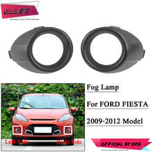 Zuk capa para farol de neblina, capa para luz frontal de neblina para ford fiesta hatchback 2009 a 2012, cor preta 2024 - compre barato