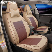 AUSFTORER Perforated Genuine Leather Covers Seat for Cadillac Escalade Accessories Seat Cover Car 7 Seats Protectors 2007-2014 2024 - buy cheap