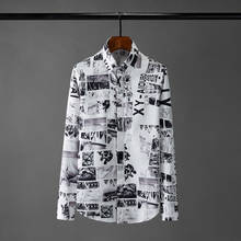 Minglu Mens Shirts High Quality Long Sleeve All Printed Party Mens Dress Shirts Plus Size 4xl Fashion Slim Fit Casual Man Shirts 2024 - buy cheap
