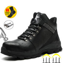 Men's Boots Steel Toe Shoes Men Boots Winter Shoes Anti-piercing Safety Shoes Men Indestructible Work Shoes Security Boots Male 2024 - buy cheap