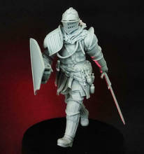 1/24 75mm ancient warrior stand with sword   Resin figure Model kits Miniature gk Unassembly Unpainted 2024 - buy cheap