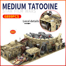 Space Wars Tatooine New Hope Desert Village Military Base City Architecture Spaceport Building Blocks Kids MOC House Bricks Toys 2024 - buy cheap