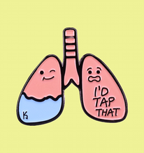 Cute cartoon Lung I'd Tap That enamel pin Pulmonology Internal Medicine Nursing Student Healthcare Medical Humor Doctor brooch 2024 - buy cheap