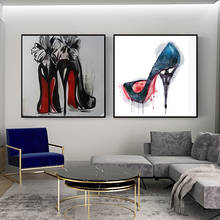 Women High Heels Shoes Graffiti Art Canvas Painting on The Wall Graffiti Posters Prints Wall Picture for Living Room Decor Home 2024 - buy cheap