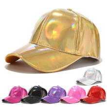 New Fashion Unisex Silver Gold Laser Baseball Cap Women Men Hip Hop Caps Holographic Casquette Sport Rainbow Basketball Hat 2024 - buy cheap