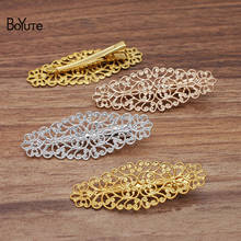 BoYuTe (20 Pieces/Lot) 24*64MM Filigree Welding 45MM Hair Clip Vintage Style DIY Hair Accessories Materials 2024 - buy cheap