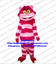 Red Cheshire Cat Mascot Costume Adult Cartoon Character Outfit Suit World Exposition Birthday Congratulations zx2903 2024 - buy cheap