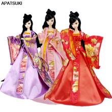 Vestido de cosplay de 3 estilos para bonecas barbie, roupas tradicionais de beleza chinesa antiga para festa, vestidos de noite de brinquedo, 1/6 2024 - compre barato