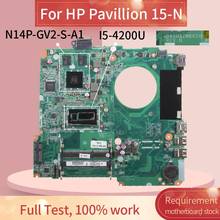 DA0U82MB6D0 Laptop motherboard For HP Pavillion 15-N 15-N005TX I5-4200U GT740 2GB Notebook Mainboard U82 N14P-GV2-S-A1 2024 - buy cheap