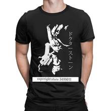 Dr Stone Senku Anime Japanese Manga Tee Shirts Men Funny Cotton Tees Round Collar Tshirts Tops 2024 - buy cheap