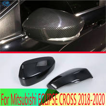 For Mitsubishi ECLIPSE CROSS 2018 2019 2020 Carbon Fiber Style Door Side Mirror Cover Trim Rear View Cap Overlay Molding Garnish 2024 - buy cheap