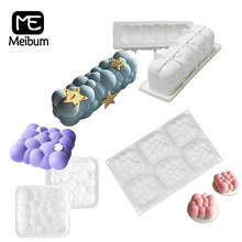 Meibum-moldes de silicona antiadherentes para pastel, moldes para repostería, utensilios de cocina de decoración para hornear, nubes, burbujas, Mousse 2024 - compra barato