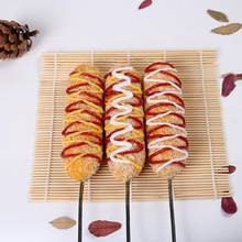 Simulation Cheese Hot Dog Models Plastic Food Display Props Fake Hotdog Samples Waffle On A Stick Sausage Display Crafts 2024 - buy cheap