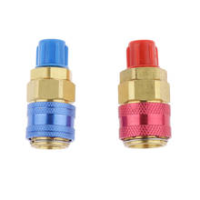 Connector Quick Coupler Adapter A/C Air Condition High Low Manifold Red/Blue 2024 - buy cheap