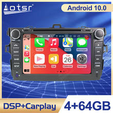 Автомобильный GPS-навигатор PX5/PX6, Android 10, для Toyota Corolla 2007-2013, радио, стерео, головное устройство, мультимедийный плеер, магнитофон 2024 - купить недорого