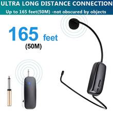 Wireless Microphone Headset UHF Handheld Loudspeaker Set with Microphone Noise Cancelling  Lightweight Wired Headphones Hot Sale 2024 - buy cheap