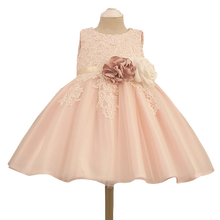 Vestido de encaje Floral para bebé y niña, vestido de bautismo de tul para niña, fiesta de cumpleaños de princesa de 1 año, vestido de boda, ropa de bautizo para bebé 2024 - compra barato