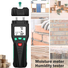 Two Pins Digital Wood Moisture Meter 7 Categories of Materials Humidity Tester Timber Damp Detector with LCD Display Backlight 2024 - купить недорого