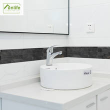 Funlife®Pegatina de pared extraíble para decoración de cocina, pegatina impermeable, fácil de limpiar, contra salpicaduras, azulejo de baño 2024 - compra barato