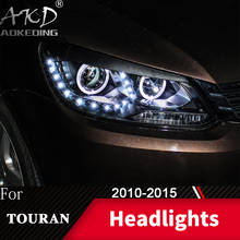 Head Lamp For Car  VW Touran 2010-2015 Touran Headlights Fog Lights Day Running Light DRL H7 LED Bi Xenon Bulb Car Accessory 2024 - buy cheap