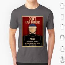 Camiseta de algodão de tamanho grande, design de polícia, george e orwell, 1984 2024 - compre barato