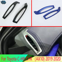 Para Toyota C-HR CHR (AX10) 2019 2020 cubierta de salida de ventilación embellecedor biselado para salpicadero moldura de marco de Decoración Estilo de acento 2024 - compra barato
