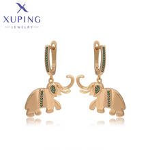 Xuping bijuterias da moda em forma de elefante brincos femininos banhados a ouro 2024 - compre barato