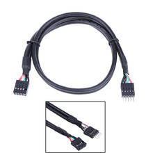 Cable de extensión de 9 pines macho a hembra, adaptador USB 19,68 de 50cm/2,0 pulgadas, 9 pines, USB2.0, 9 pines, multiplicador M/F, Línea alámbrica 2024 - compra barato