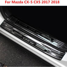 High-quality stainless steel Scuff Plate Door Sill Welcome Pedal For Mazda CX-5 CX5 2017 2018 Car Styling Accessories 2024 - buy cheap